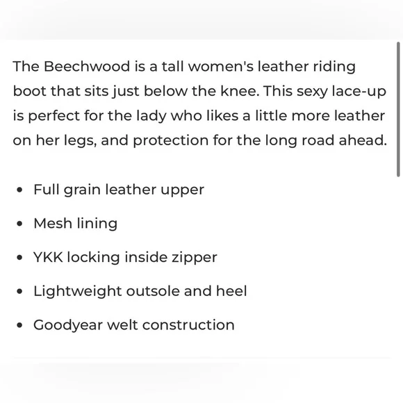 Harley-Davidson Leather Boots Beechwood Motorcycle Size 8 Size Tall Riding Boots - Picture 12 of 16